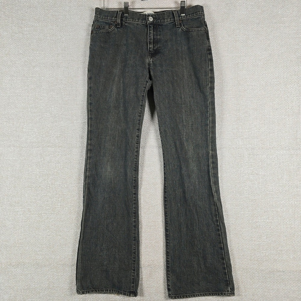 Gap Low Rise Boot Cut Jeans Dark Wash Denim 32x32 Women Casual Indie Y2K